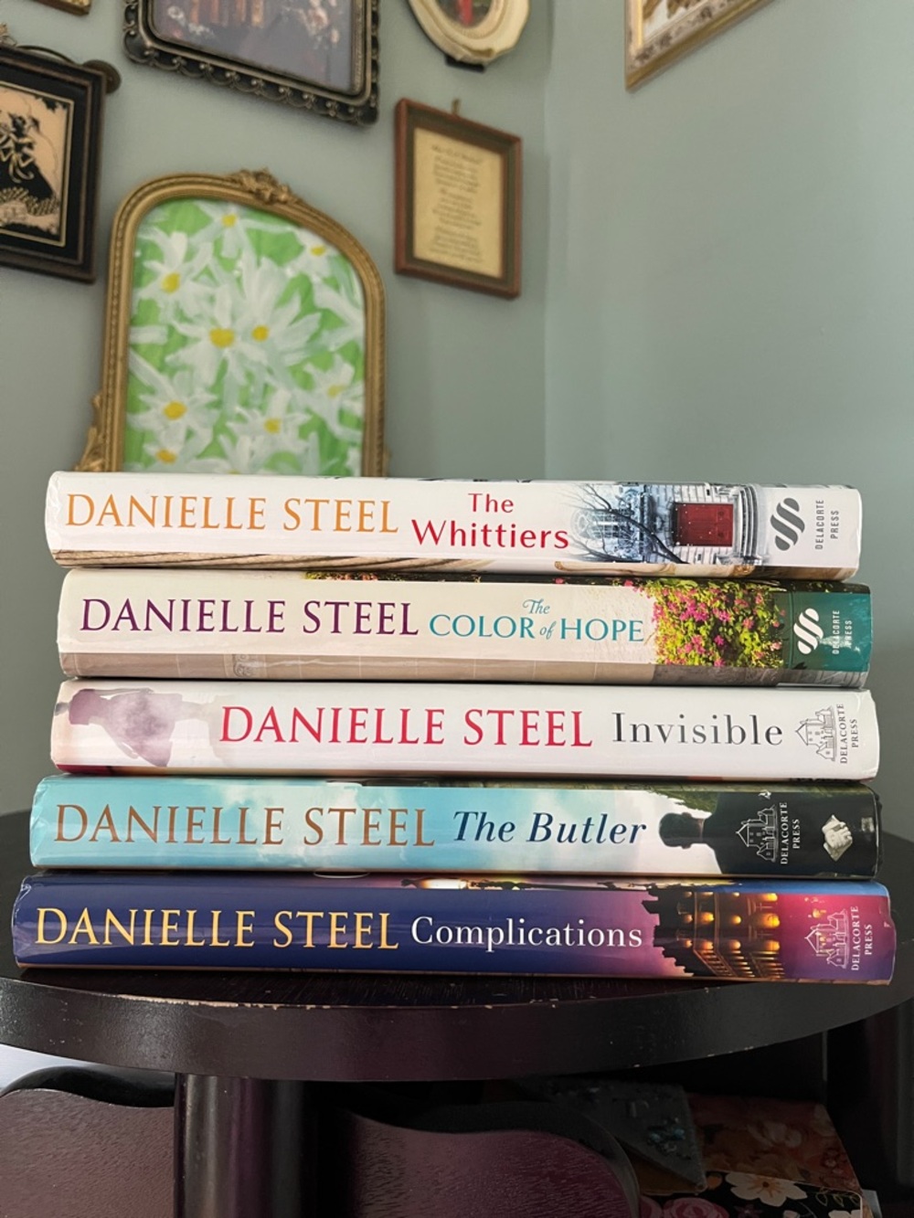 Danielle Steel Hardcover Book Set — White, Teal, Blue, Purple